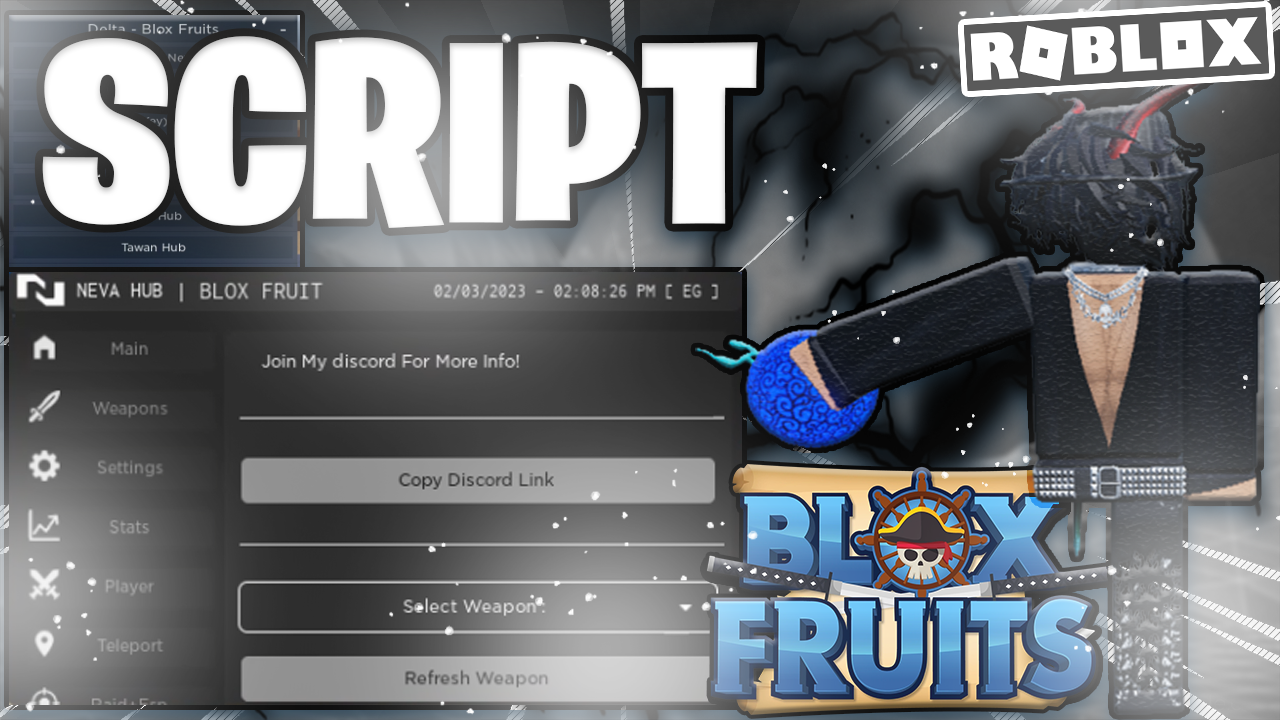 ROBLOX BLOX FRUITS SCRIPT GUI PASTEBIN 2024 WORKING NEW!