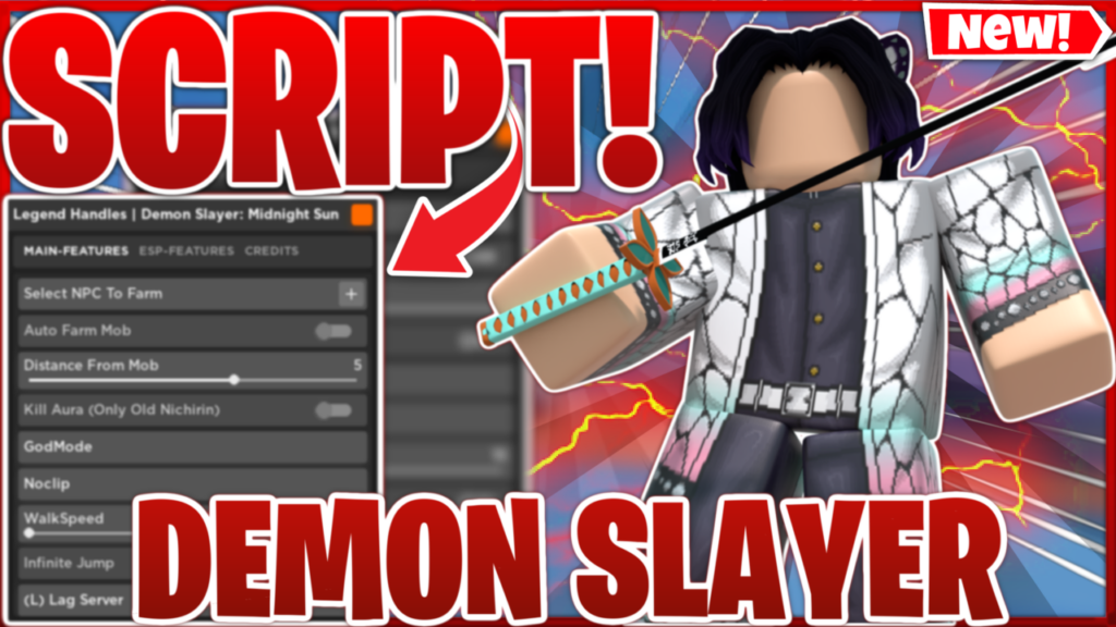 Roblox Demon Slayer: Midnight Sun Script GUI AUTO FARM + KILL AURA + ARCEUS X MOBILE *PASTEBIN 2023*