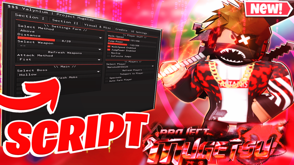 Project Mugetsu Script GUI KILL AURA + AUTOFARM + MOBILE ARCEUS X PASTEBIN 2023